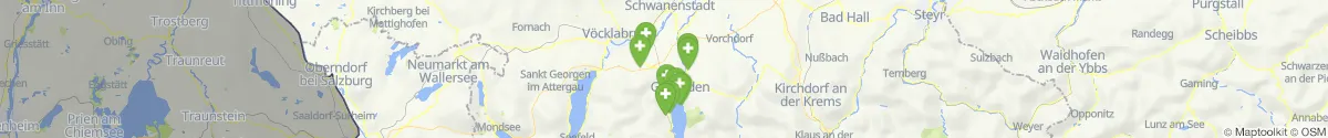 Kartenansicht für Apotheken-Notdienste in der Nähe von Ohlsdorf (Gmunden, Oberösterreich)